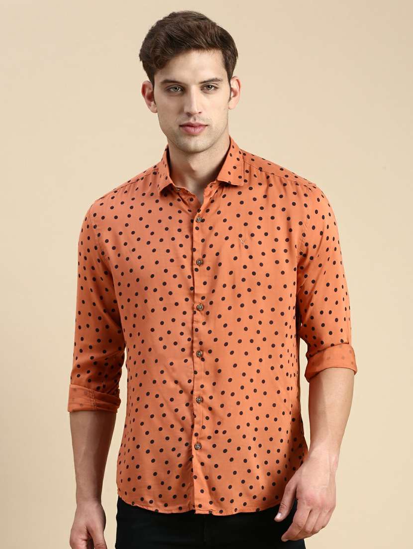 mens polka dots casual shirt - 19944598 - Zoom Image - 0