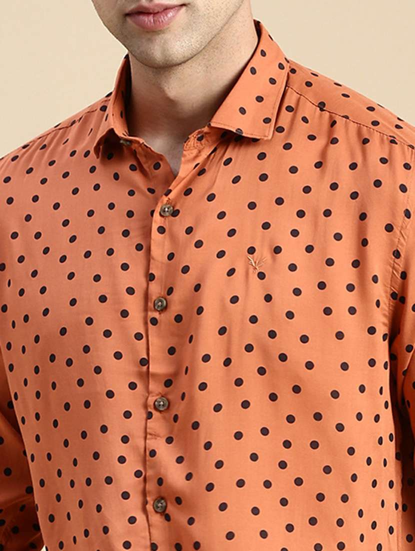 mens polka dots casual shirt - 19944598 - Standard Image - 5