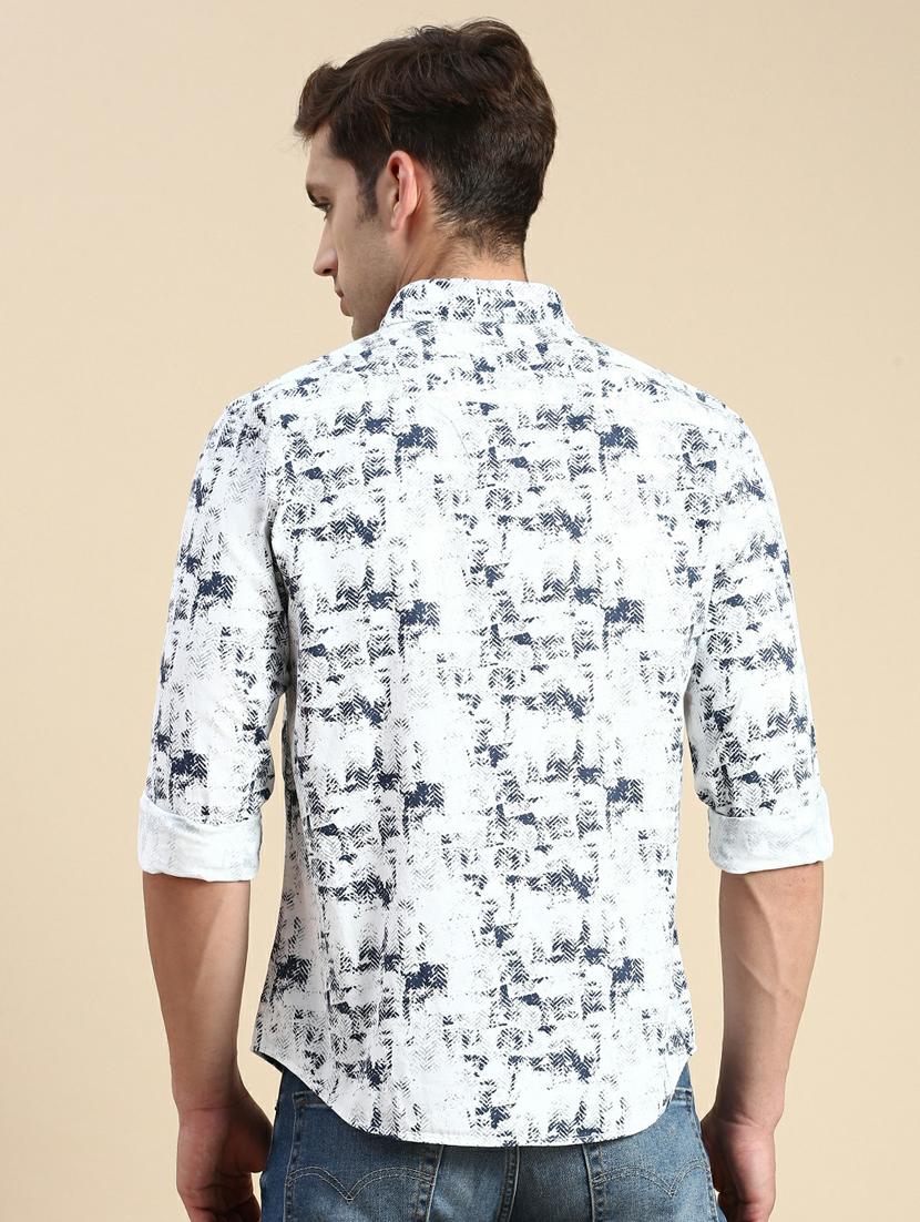 mens printed casual shirt - 19944601 - Standard Image - 3