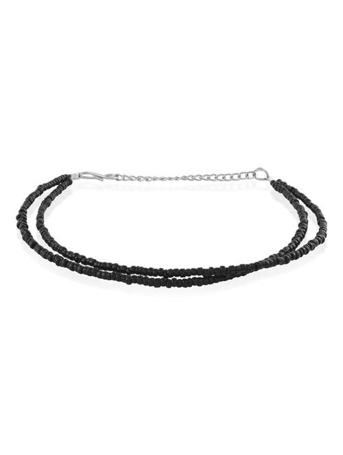 double strand beaded single leg anklet - 19944659 - Standard Image - 0