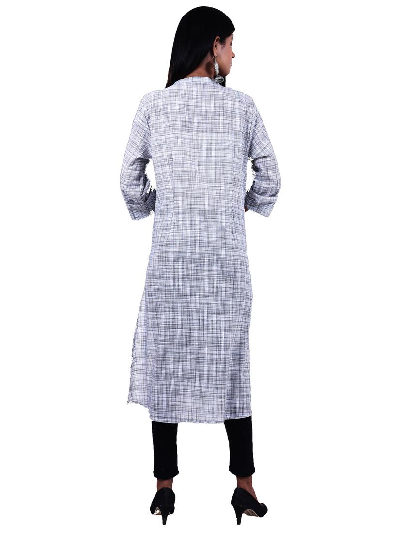 women's straight kurta - 19944718 - Standard Image - 3