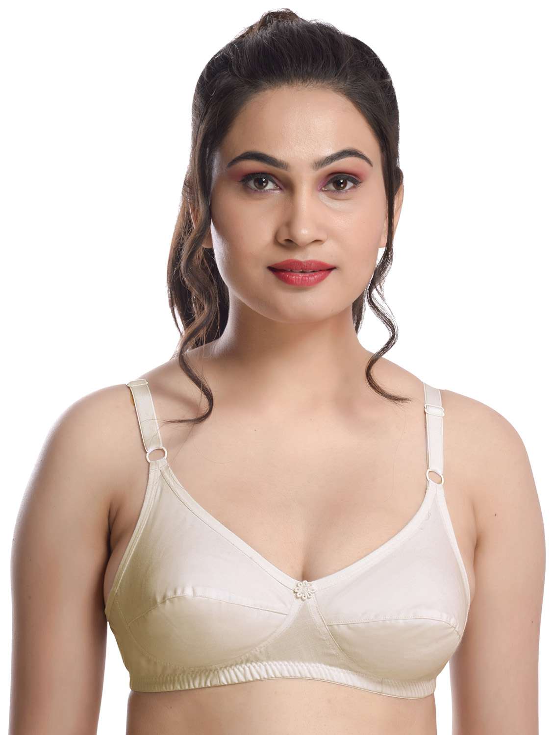 beige full coverage regular bra