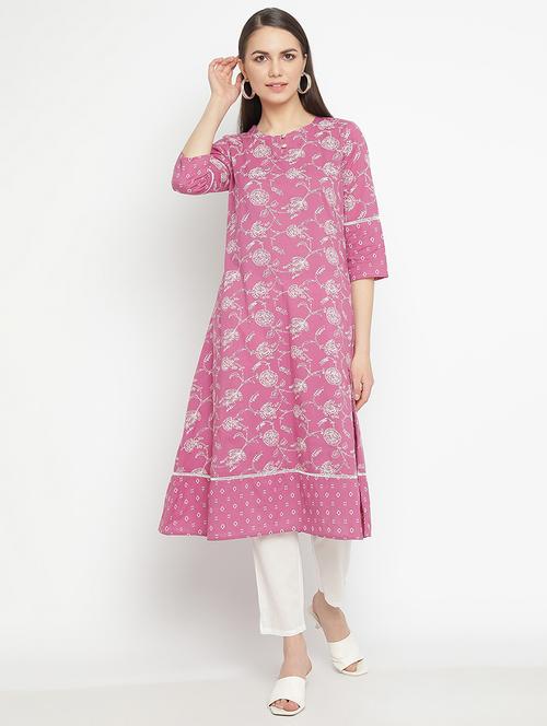 embroidered rayon kurta pant set - 19945293 -  Standard Image - 0