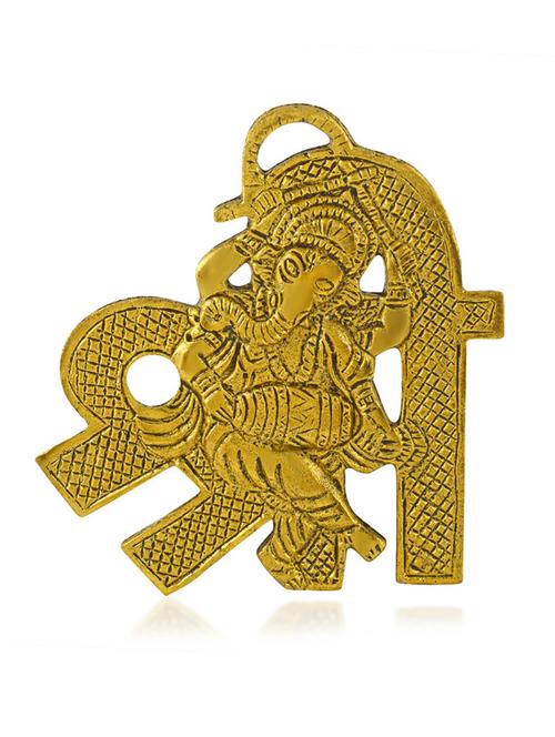 shree ganesha gold show piece for home - 19945323 - Standard Image - 0