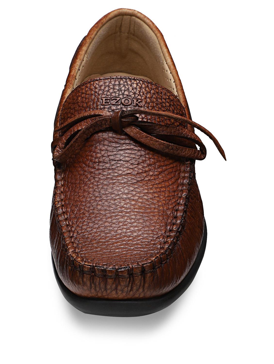 tan leather slip on loafers - 19945449 - Standard Image - 3