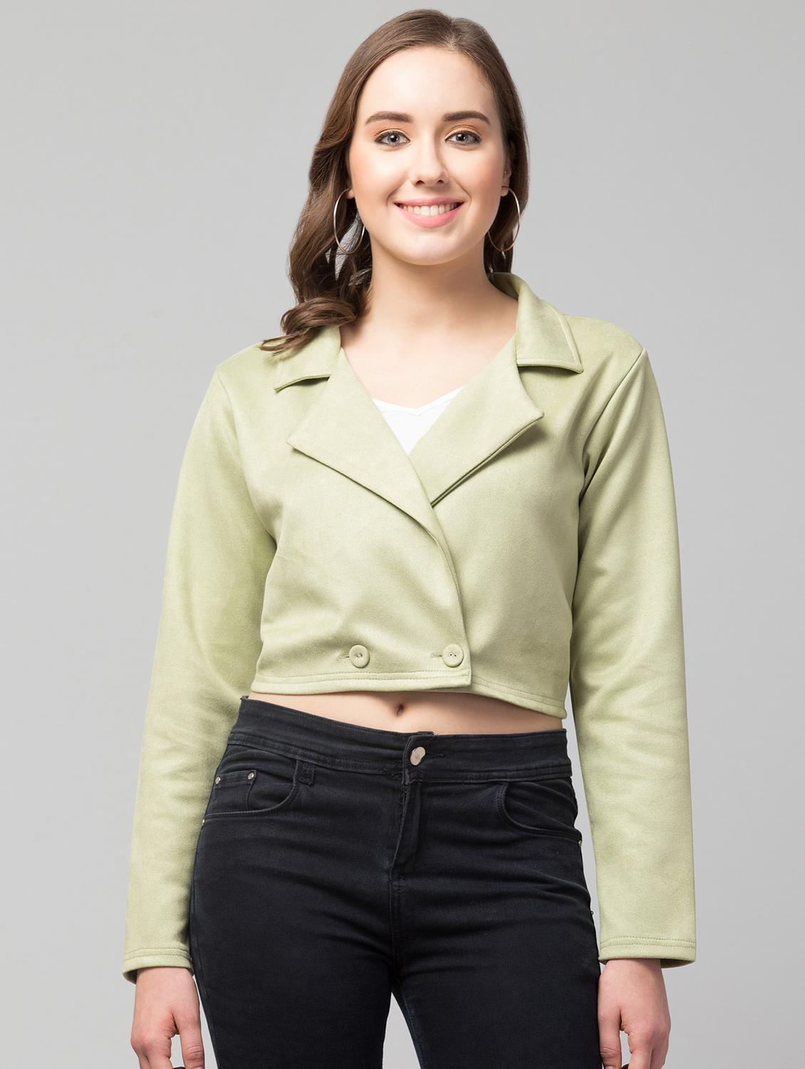spread collar solid regular jacket - 19945485 -  Zoom Image - 0
