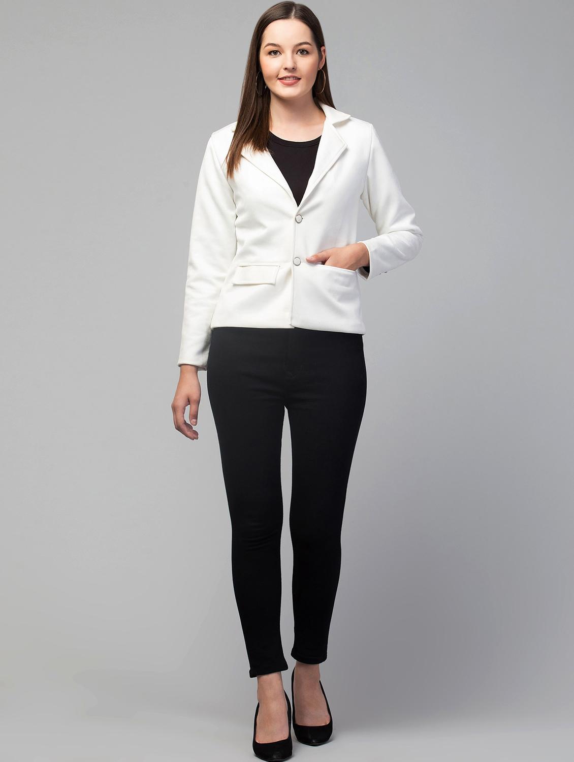 spread collar solid regular jacket - 19945493 - Standard Image - 3