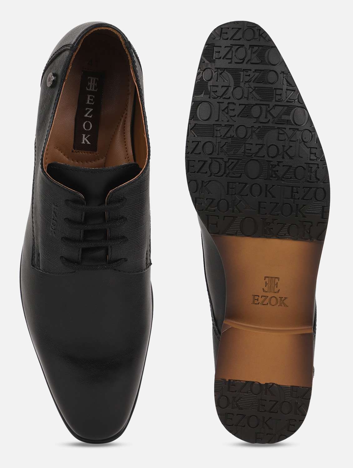 black lace-up derby shoes - 19945664 -  Standard Image - 3