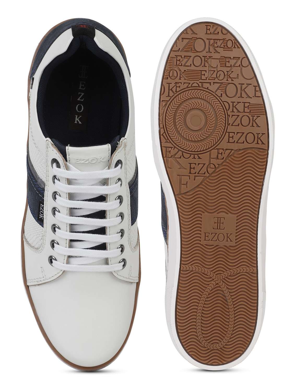 white leather lace up sneakers - 19945708 -  Standard Image - 3