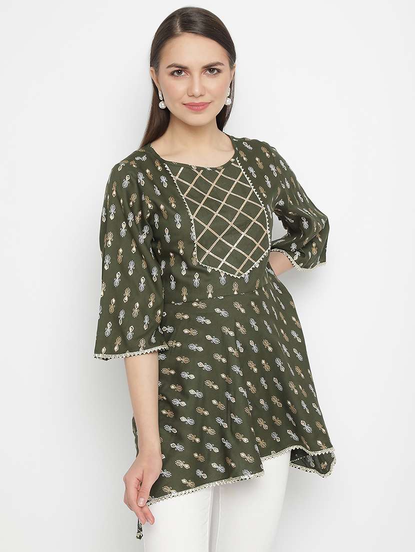 printed regular top