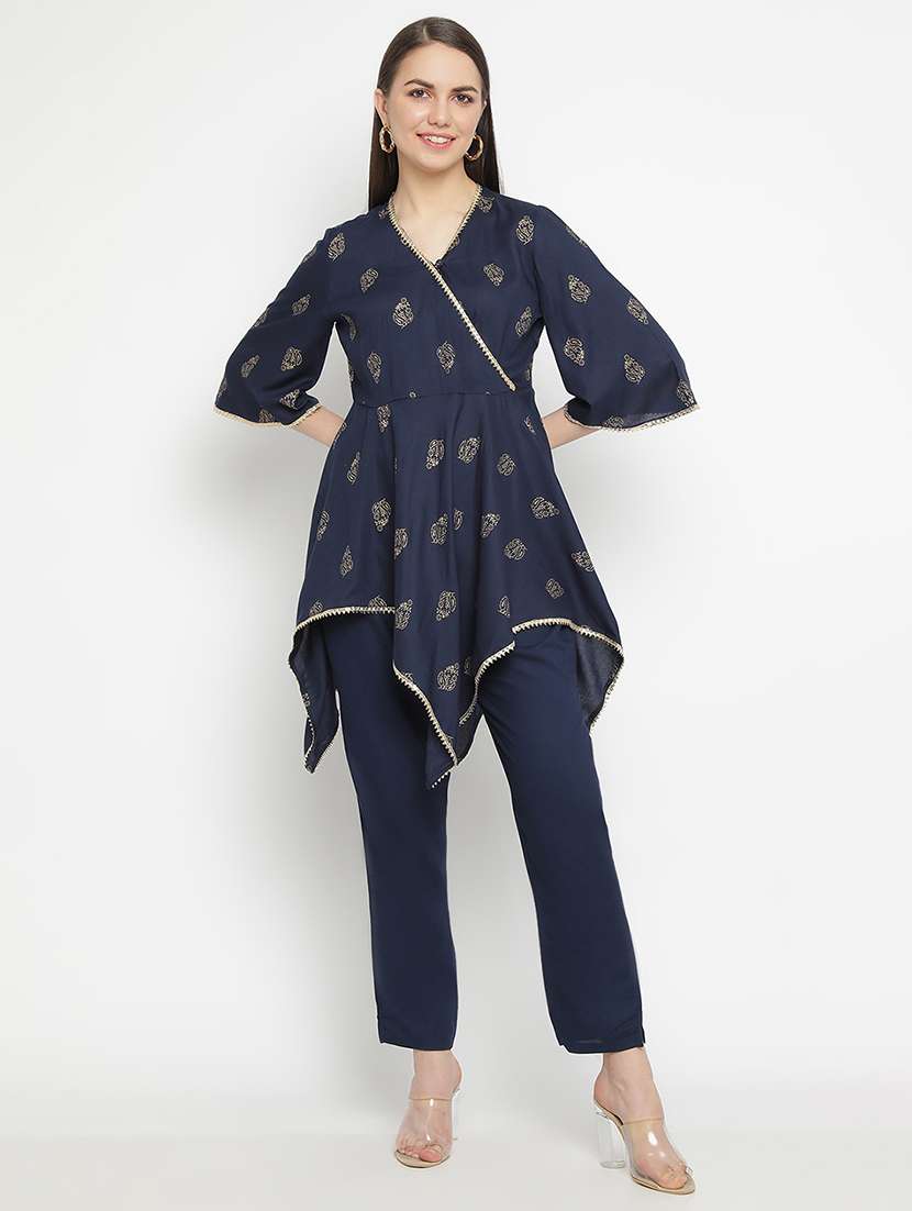 printed aymmetric ethnic top - 19945736 -  Zoom Image - 0