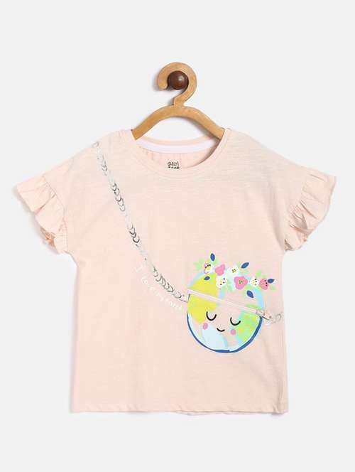 girls crew neck top - 19945746 - Standard Image - 0