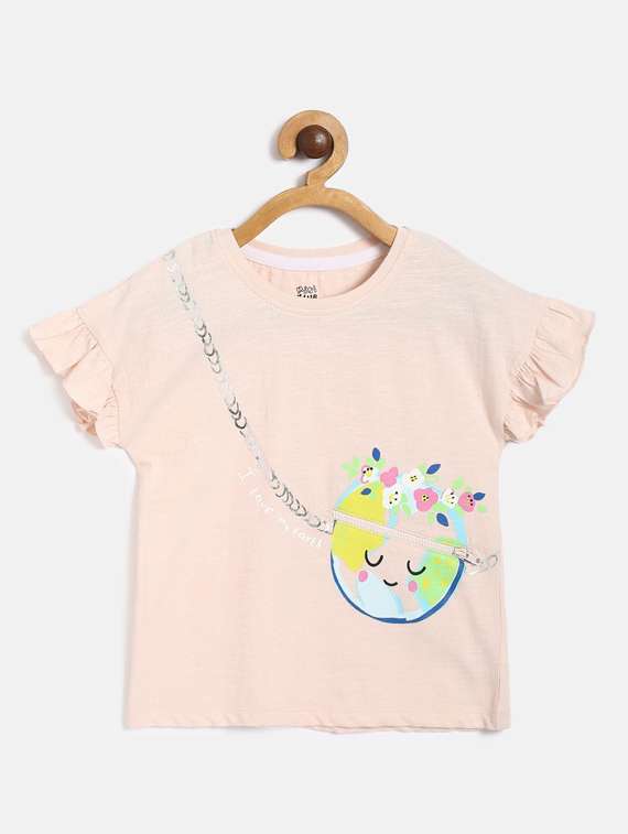 girls crew neck top - 19945746 - Zoom Image - 0