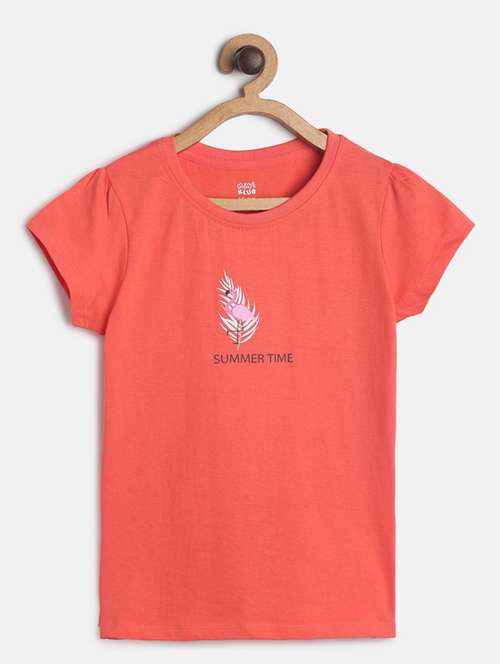 girls round neck top - 19945770 - Standard Image - 0