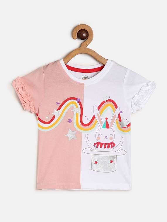 girls printed cotton top - 19945861 - Zoom Image - 0