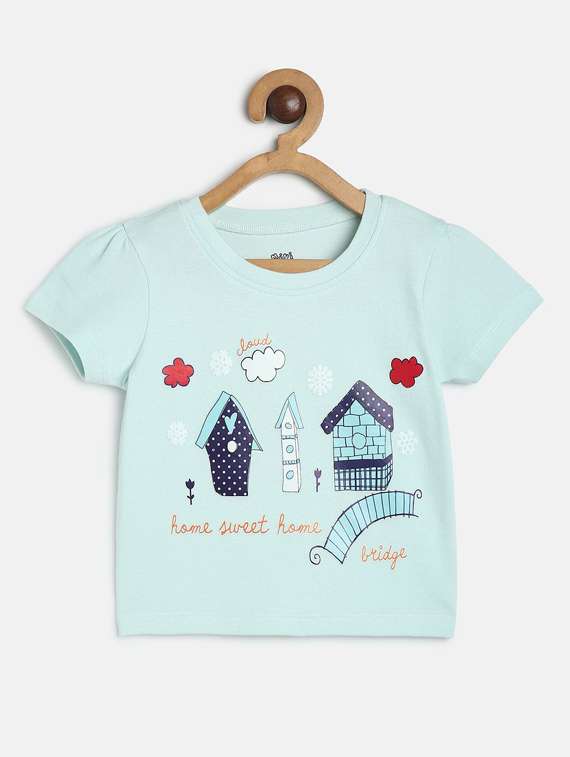 girls printed cotton top - 19945865 - Zoom Image - 0