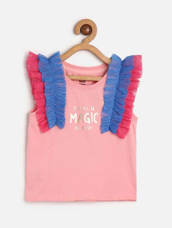 girls crew neck top
