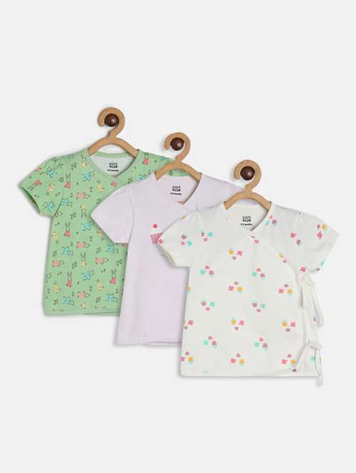 girls printed cotton top combo - 19945888 - Standard Image - 0