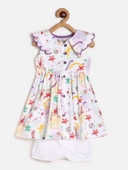white cotton frock - 19946413 - Standard Image - 0