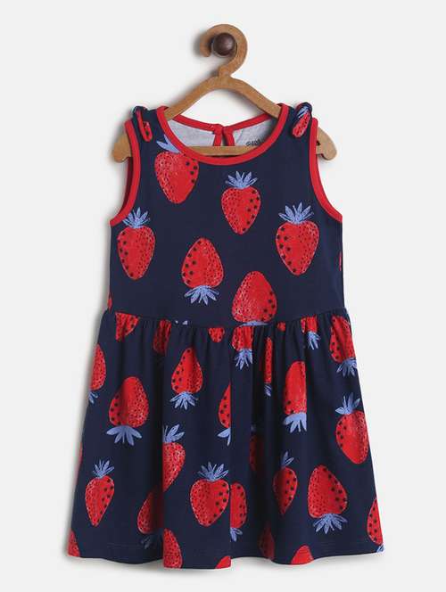 girls round neck sleeveless frock - 19946752 - Standard Image - 0