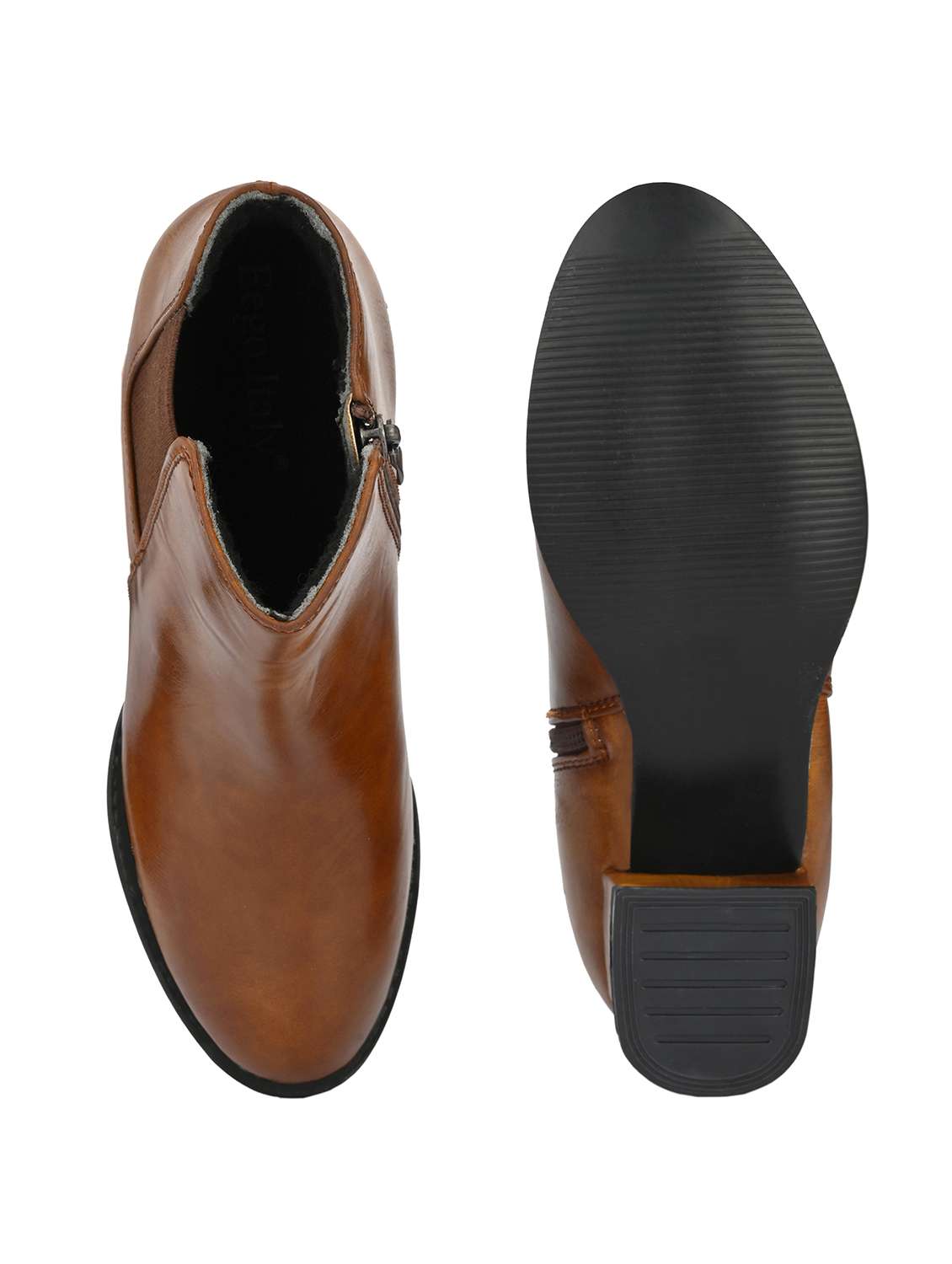 tan synthetic hightops boots - 19947017 -  Standard Image - 3