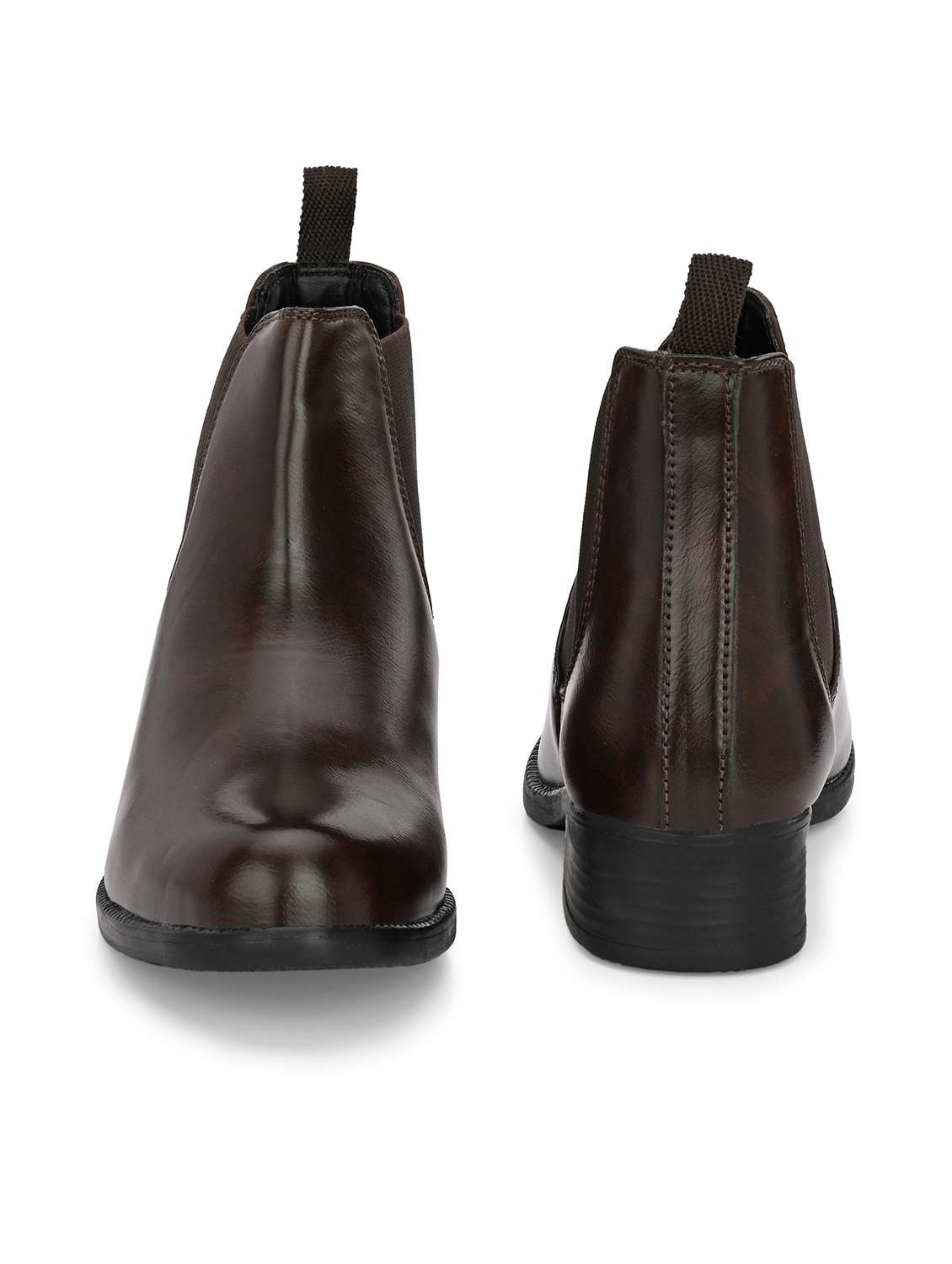 brown synthetic hightops boots - 19947024 -  Standard Image - 3