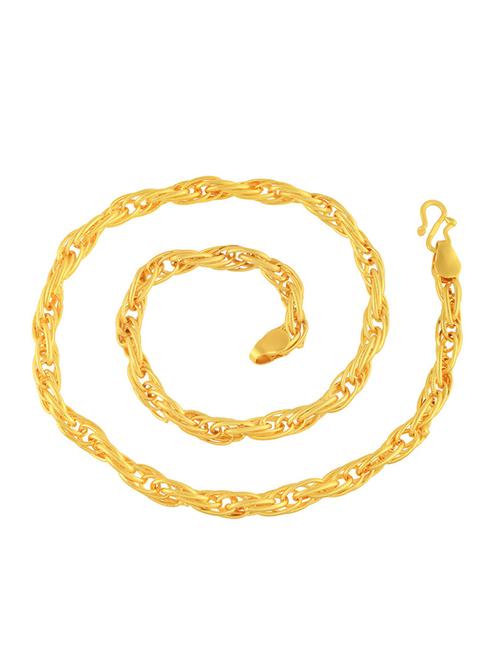 gold plated yellow brass unisex choker necklace - 19947179 - Standard Image - 0