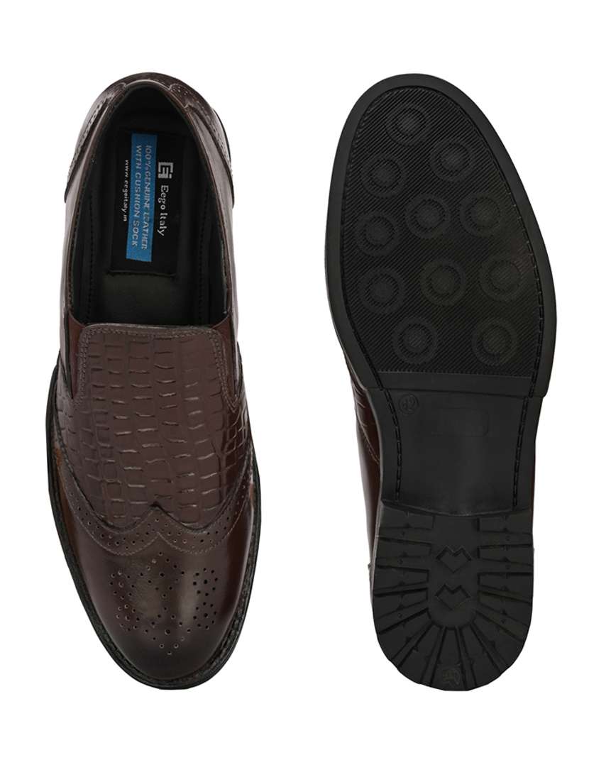 mens brown textured slip on  - 19947284 -  Standard Image - 5