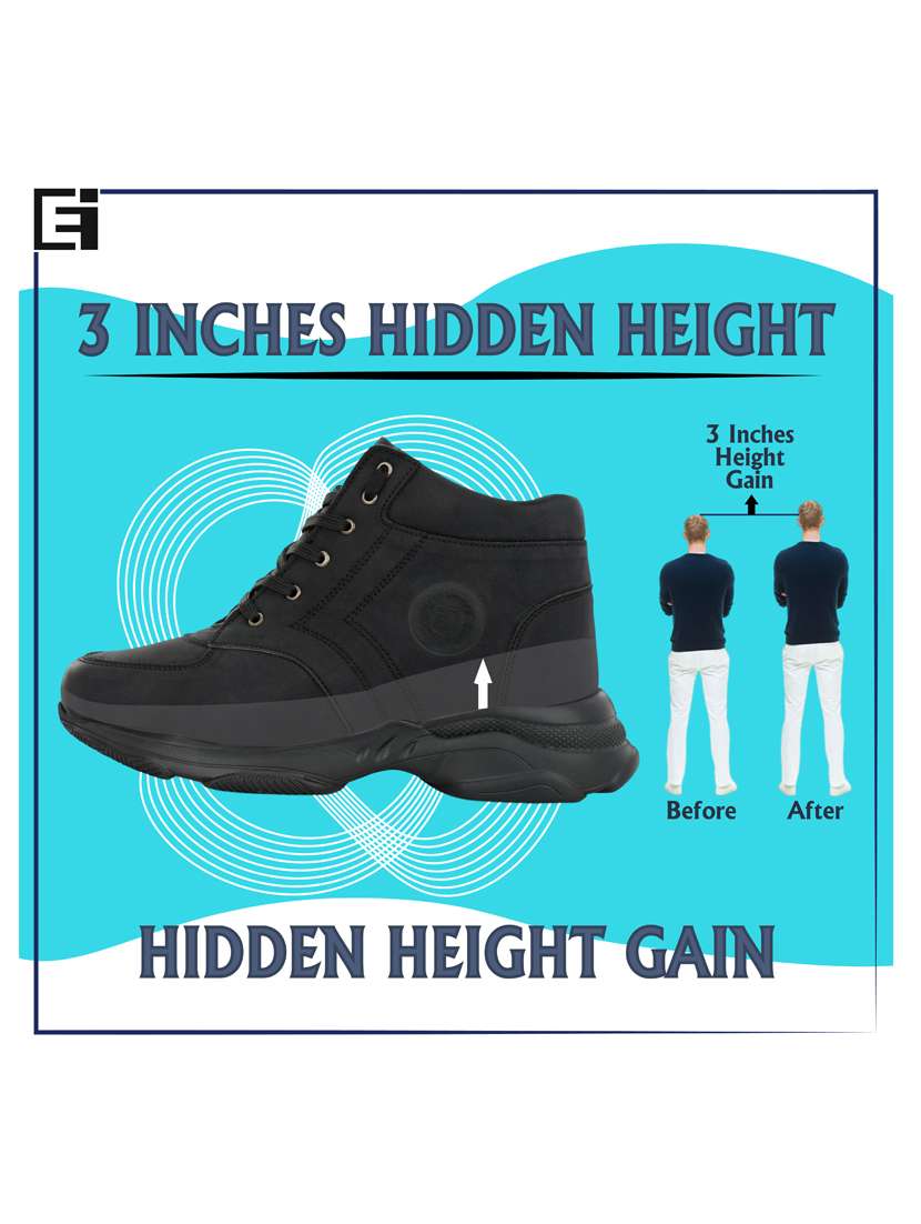 black synthetic lace up boots - 19947334 -  Standard Image - 5