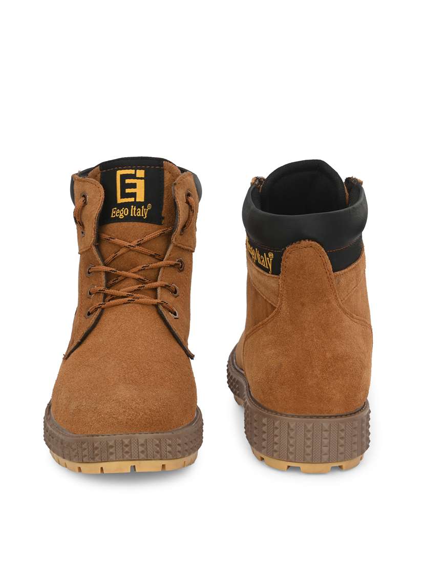 tan leather lace up boots - 19947366 - Standard Image - 3