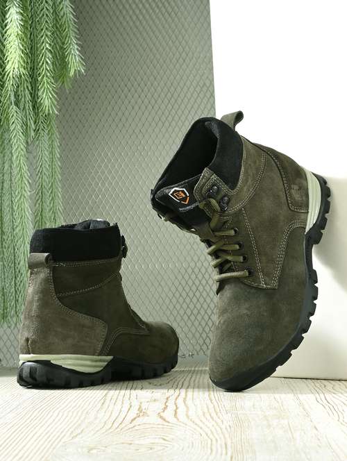 green lace up high ankle boot - 19947393 -  Standard Image - 0