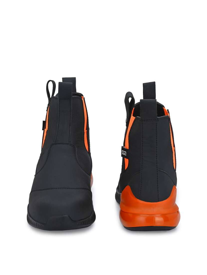 orange slip on high ankle boot - 19947437 - Standard Image - 3