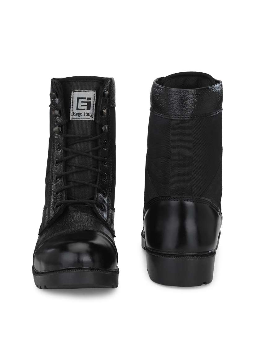 black lace up high ankle boot - 19947478 -  Standard Image - 3