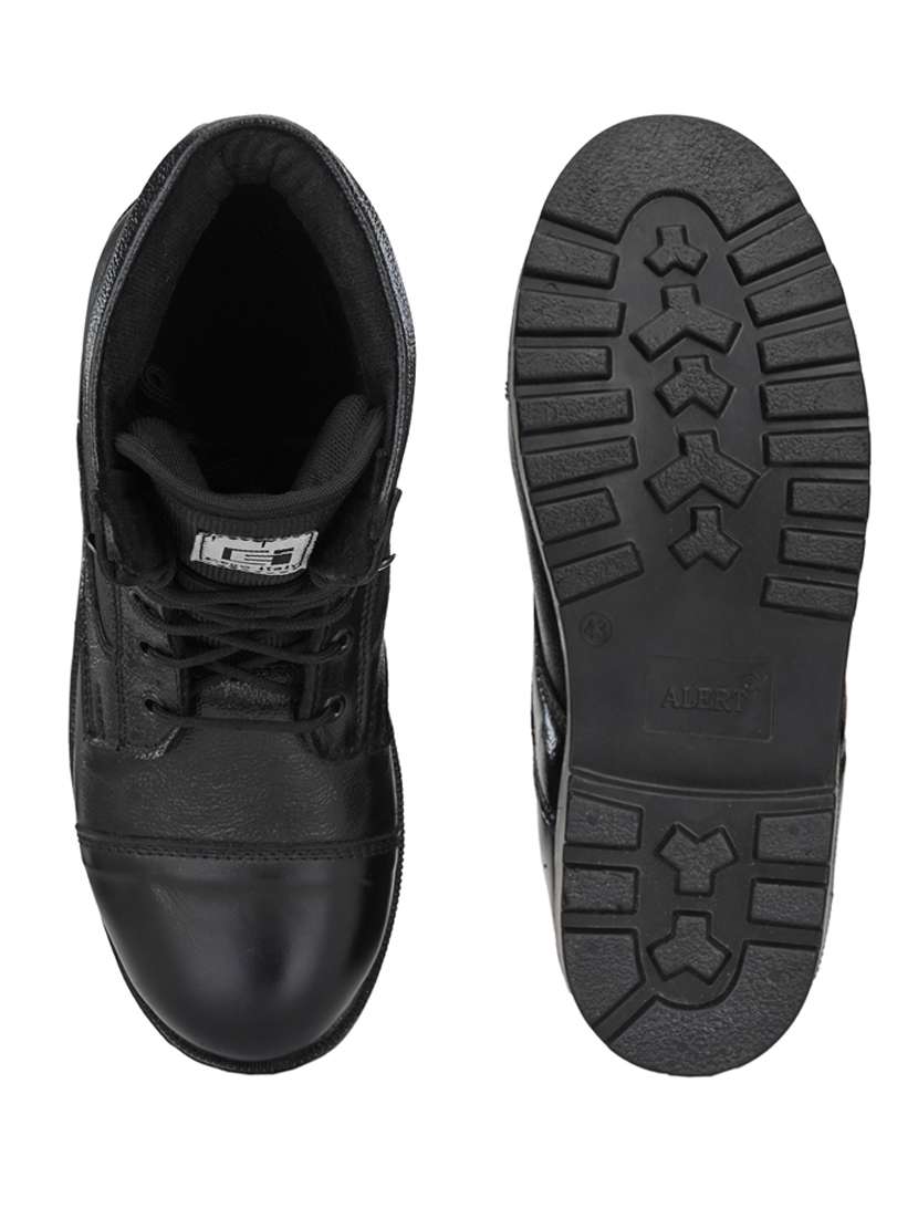 black lace up high ankle boot - 19947478 -  Standard Image - 5