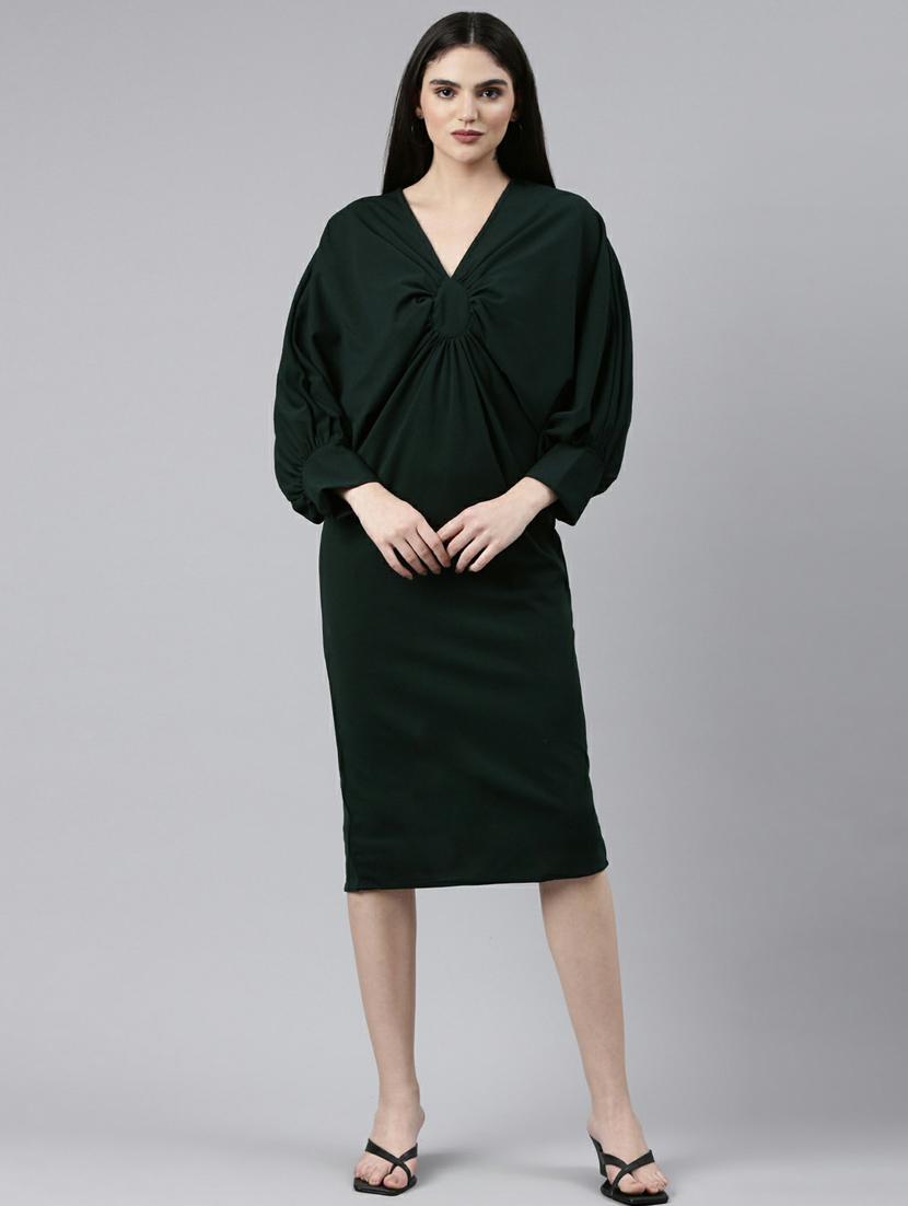 women's bodycon self design dress