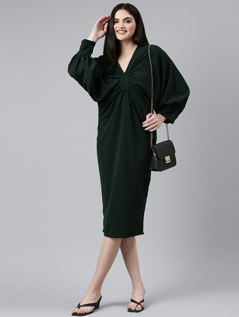 women's bodycon self design dress - 19947718 - Standard Image - 3