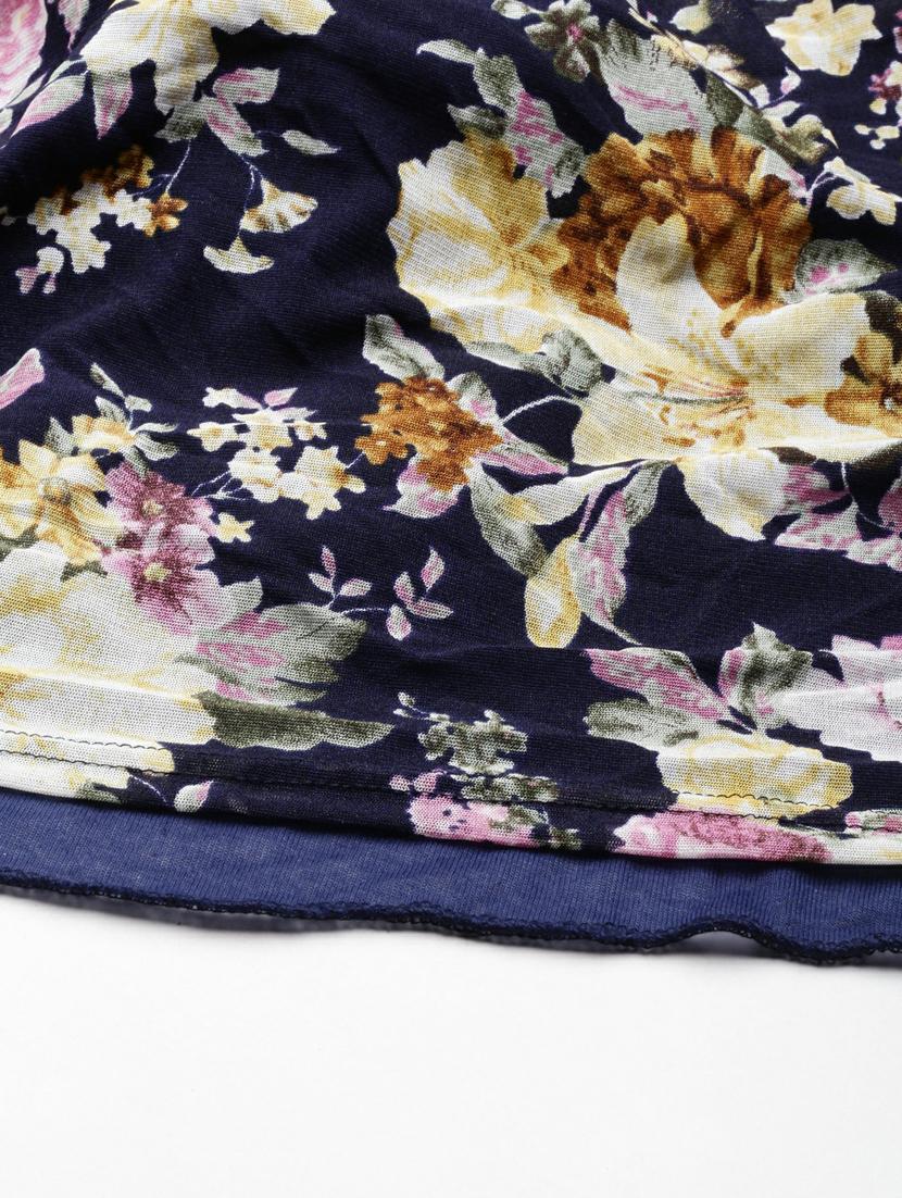 women's fit & flare floral dress - 19947726 - Standard Image - 8