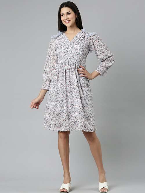 women's fit & flare checks dress - 19947728 -  Standard Image - 0