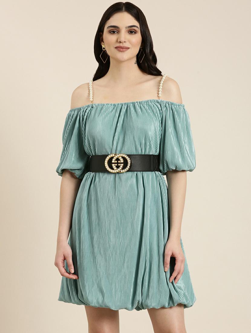 women's fit & flare solid dress - 19947741 - Zoom Image - 0