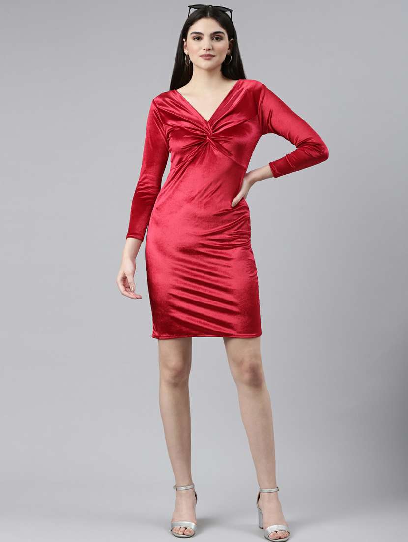 women's bodycon solid dress - 19947744 -  Standard Image - 3