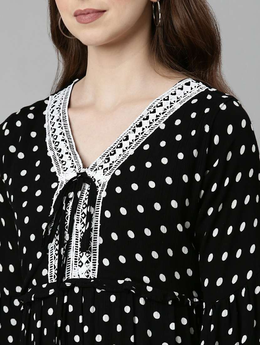 women's tiered dress solid dress - 19947793 -  Standard Image - 5