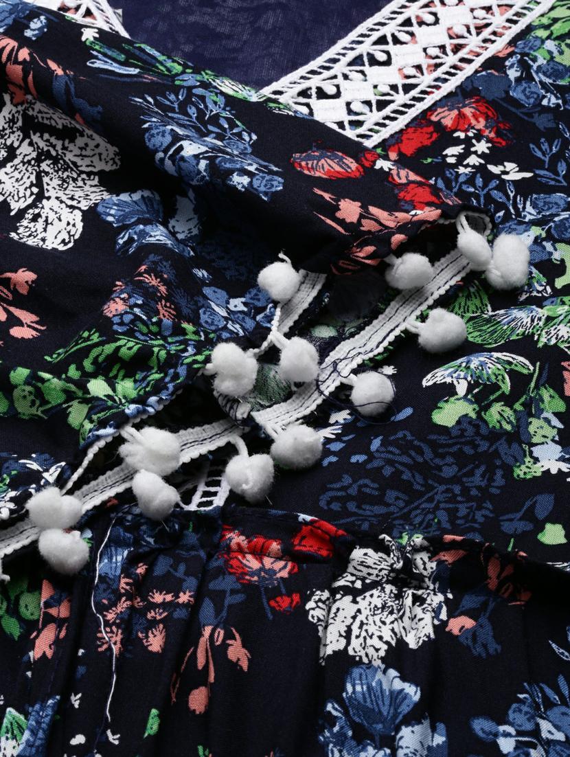 women's tiered dress floral dress - 19947794 - Standard Image - 8