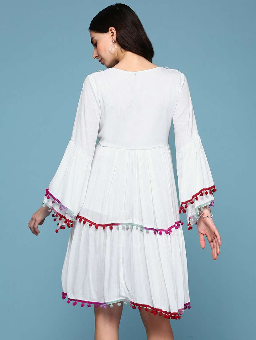 women's tiered dress mini dress - 19947795 -  Standard Image - 3