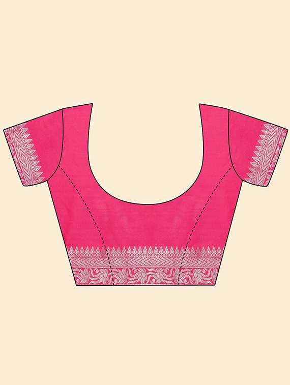 self designed banarasi saree with blouse - 19947902 - Standard Image - 3