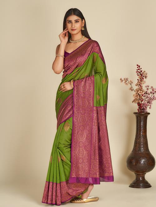 women's banarasi saree with blouse - 19947995 -  Standard Image - 0