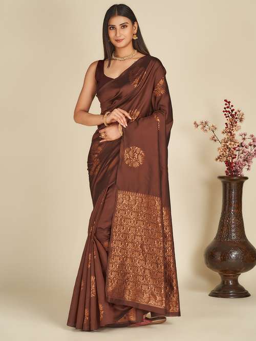 women's banarasi saree with blouse - 19947998 - Standard Image - 0