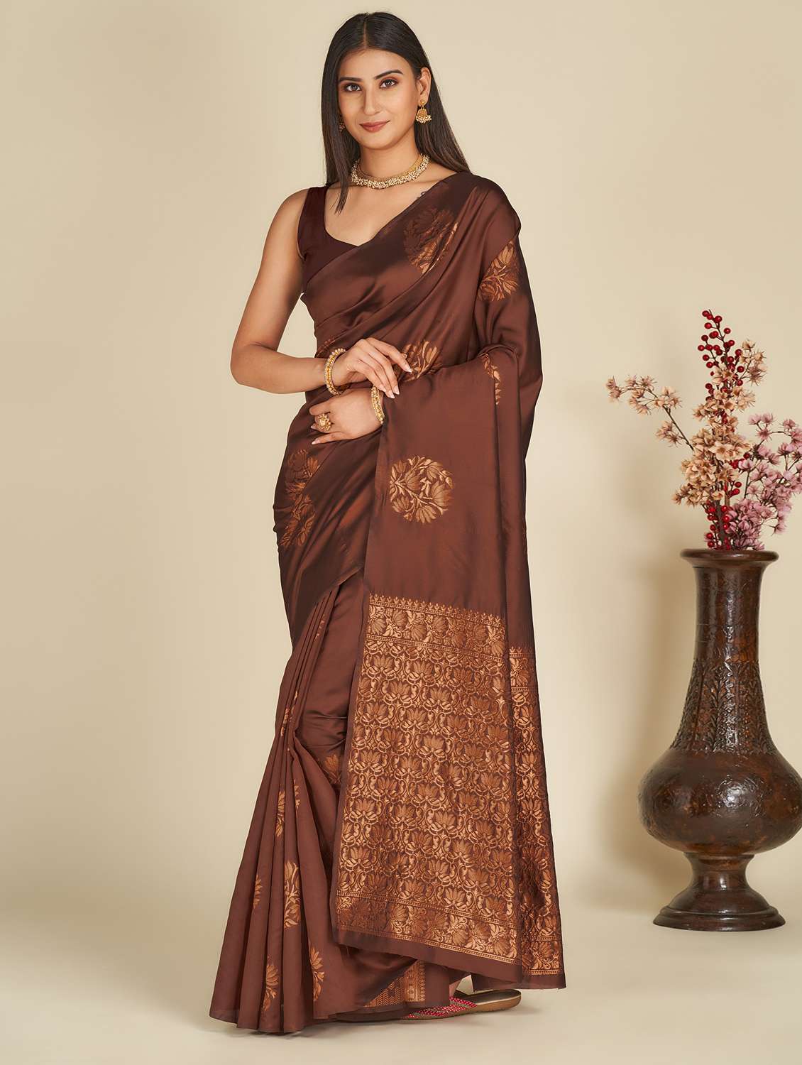 women's banarasi saree with blouse