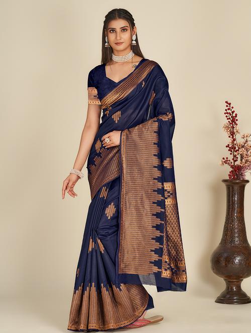 women's banarasi saree with blouse - 19948002 -  Standard Image - 0