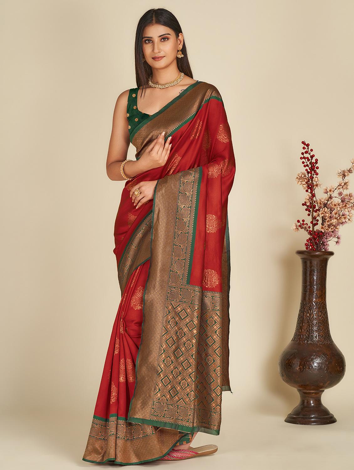 women's banarasi saree with blouse - 19948007 - Zoom Image - 0