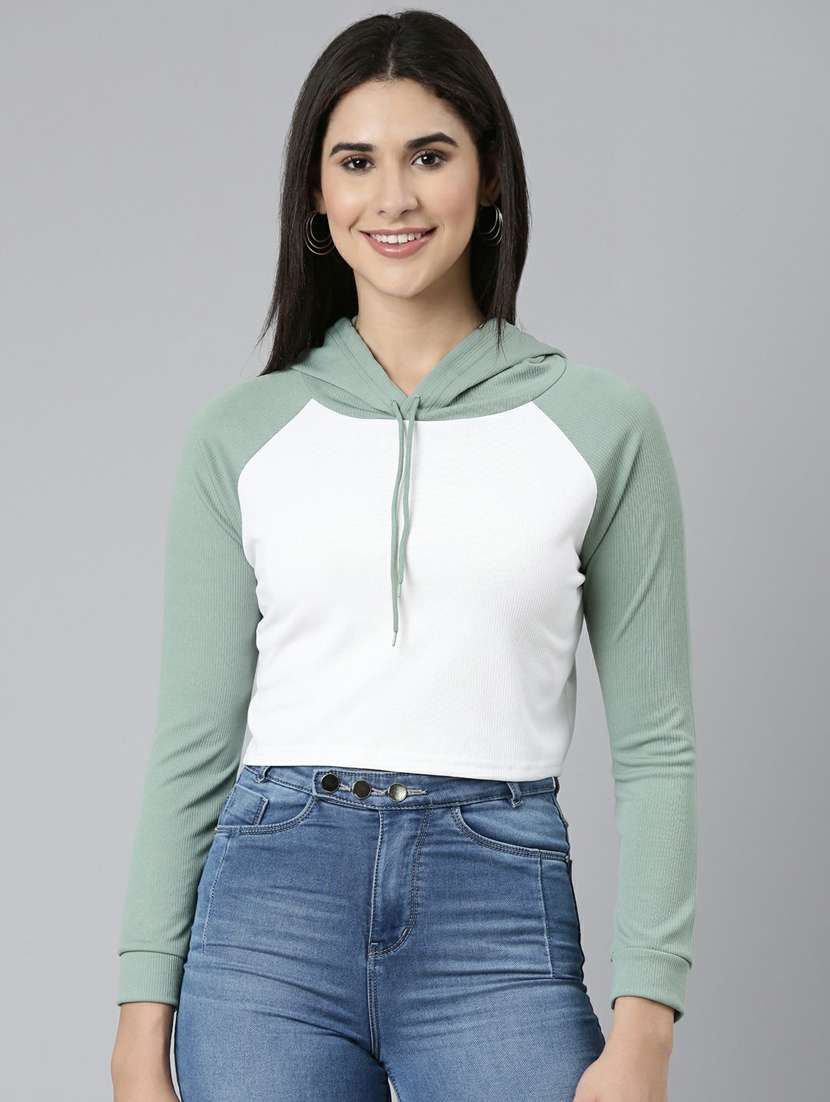women's color block sweatshirt - 19948287 -  Zoom Image - 0